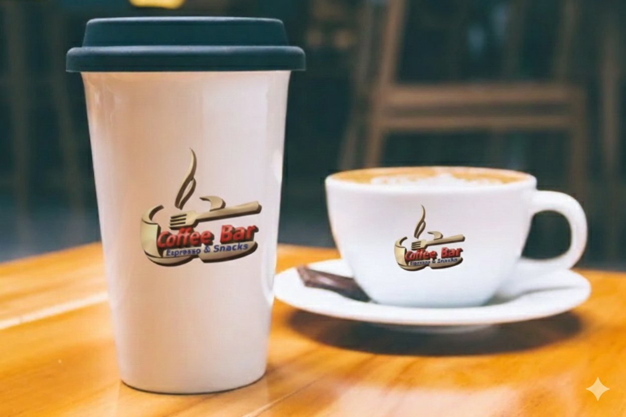Coffee Bar cup mockup