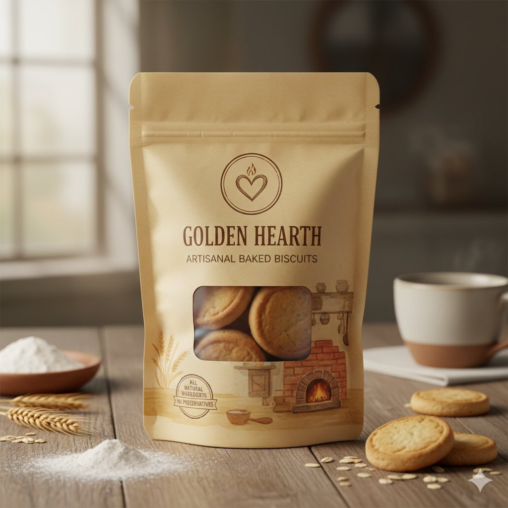 Golden Hearth biscuits pouch