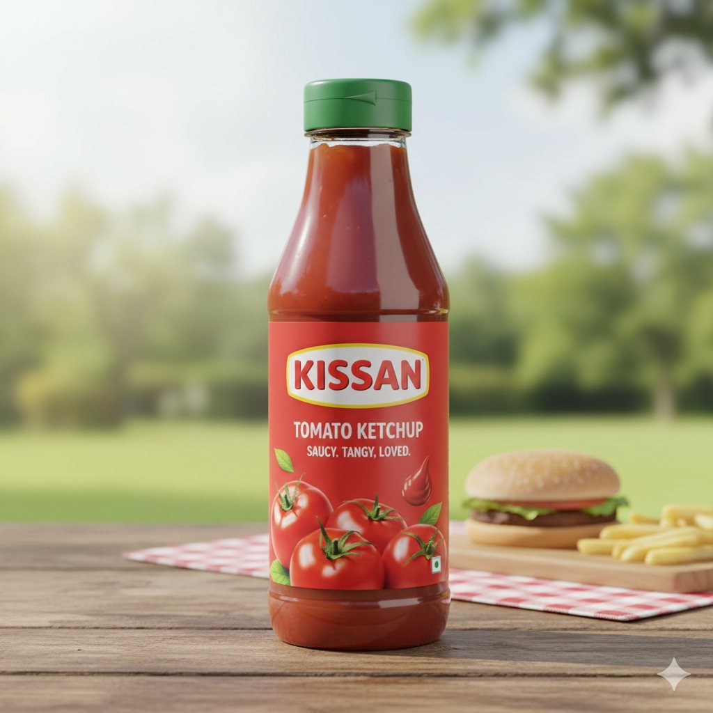 Kissan ketchup bottle