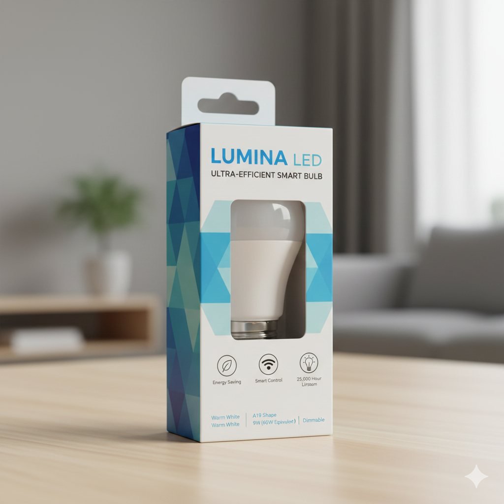 Lumina LED smart bulb box