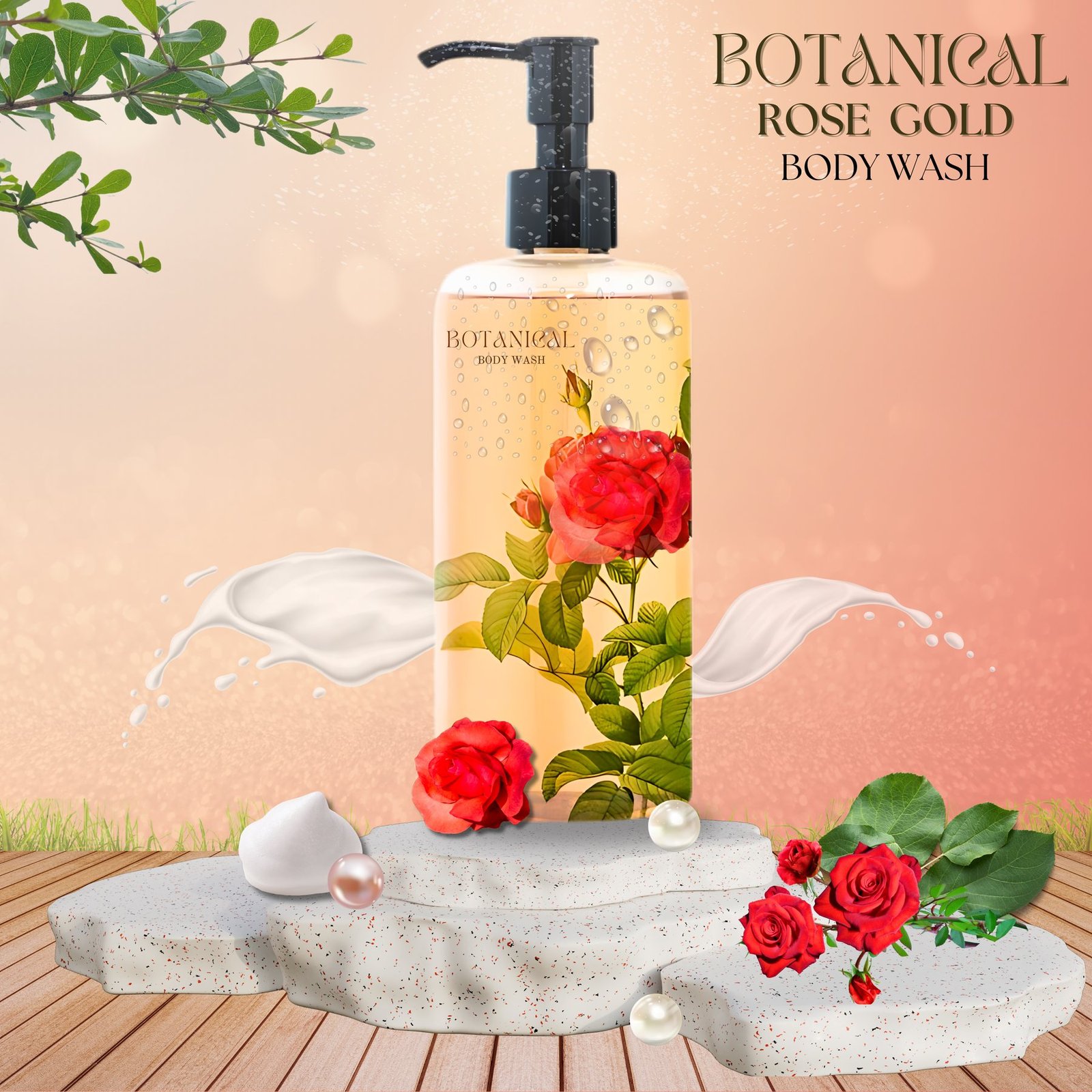 Botanical body wash ad