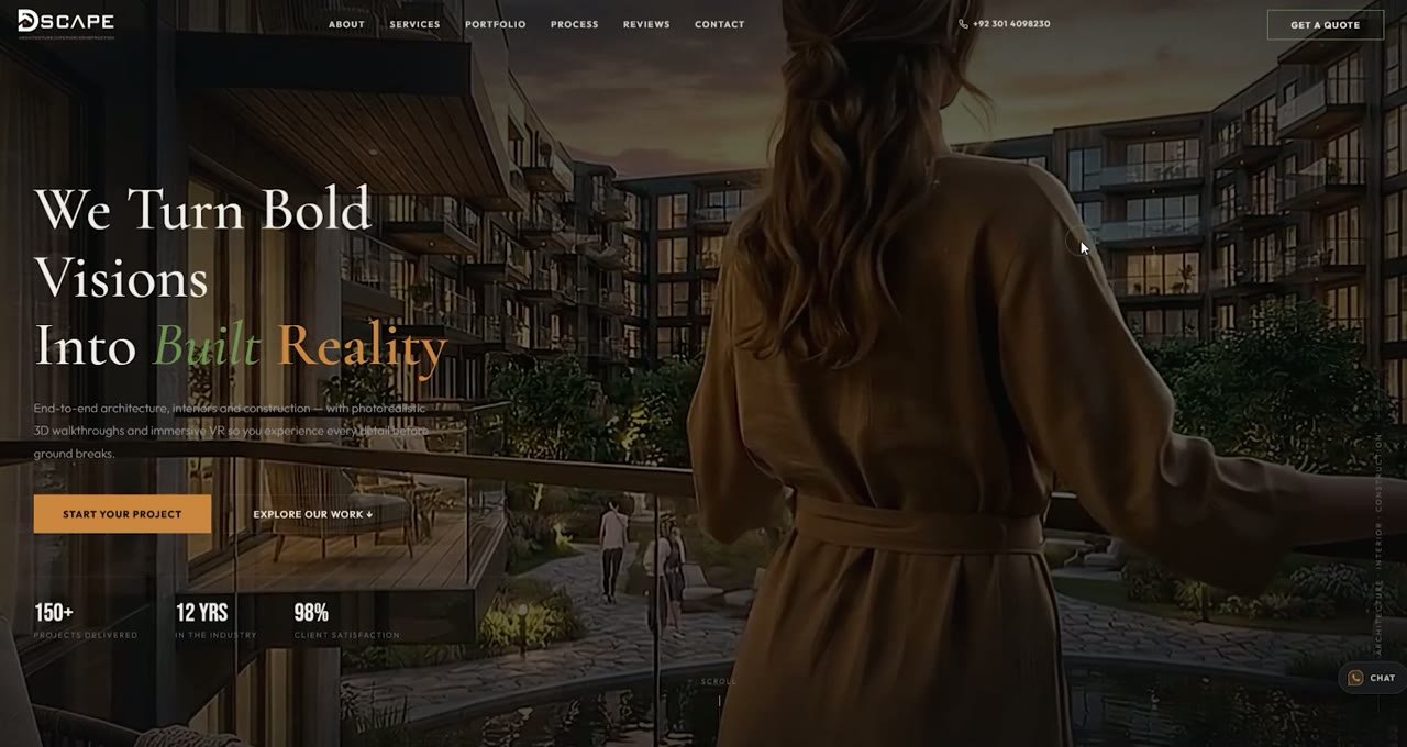 Web design portfolio — 8 live site builds